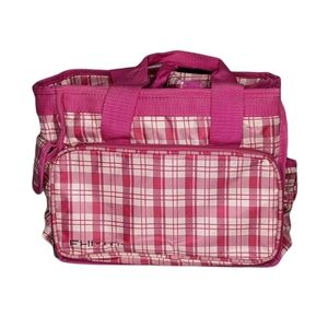 FHI Heat Stylist Pink Plaid Bag